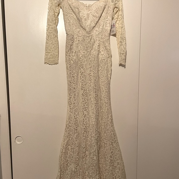 Saved By The Dress Ivory Floor Length Dress - Picture 2 of 11